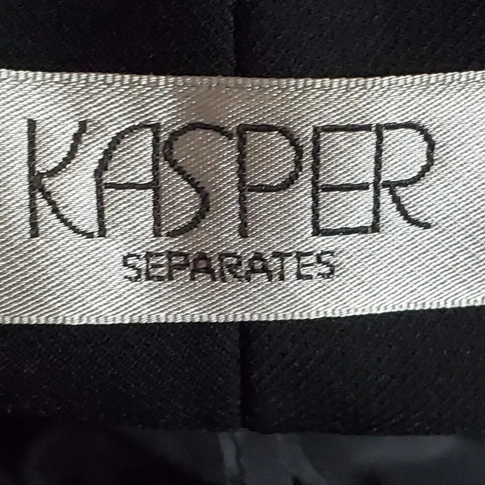 Kasper Lana Pants womens size 16 Modern Fit Contour Waist Black NWT